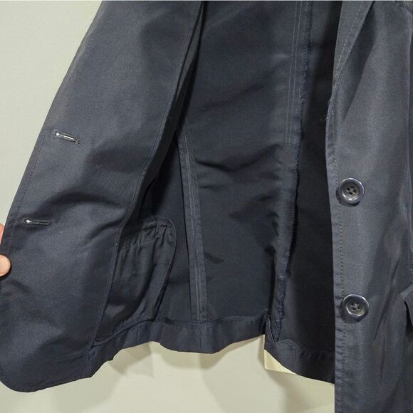🐢 J. Crew Waterproof Rain Blazer Navy. 🌧️ ☔ - Picture 8 of 17